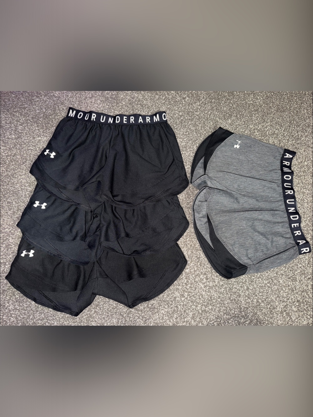 Under Armour size M Women’s Athletic Shorts – Black and Gray